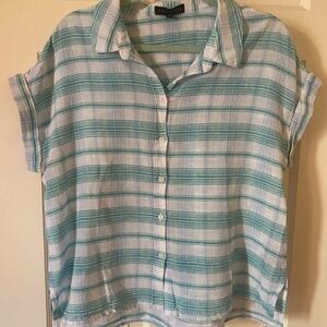 Sanctuary Blouse Plaid EUC - Size L